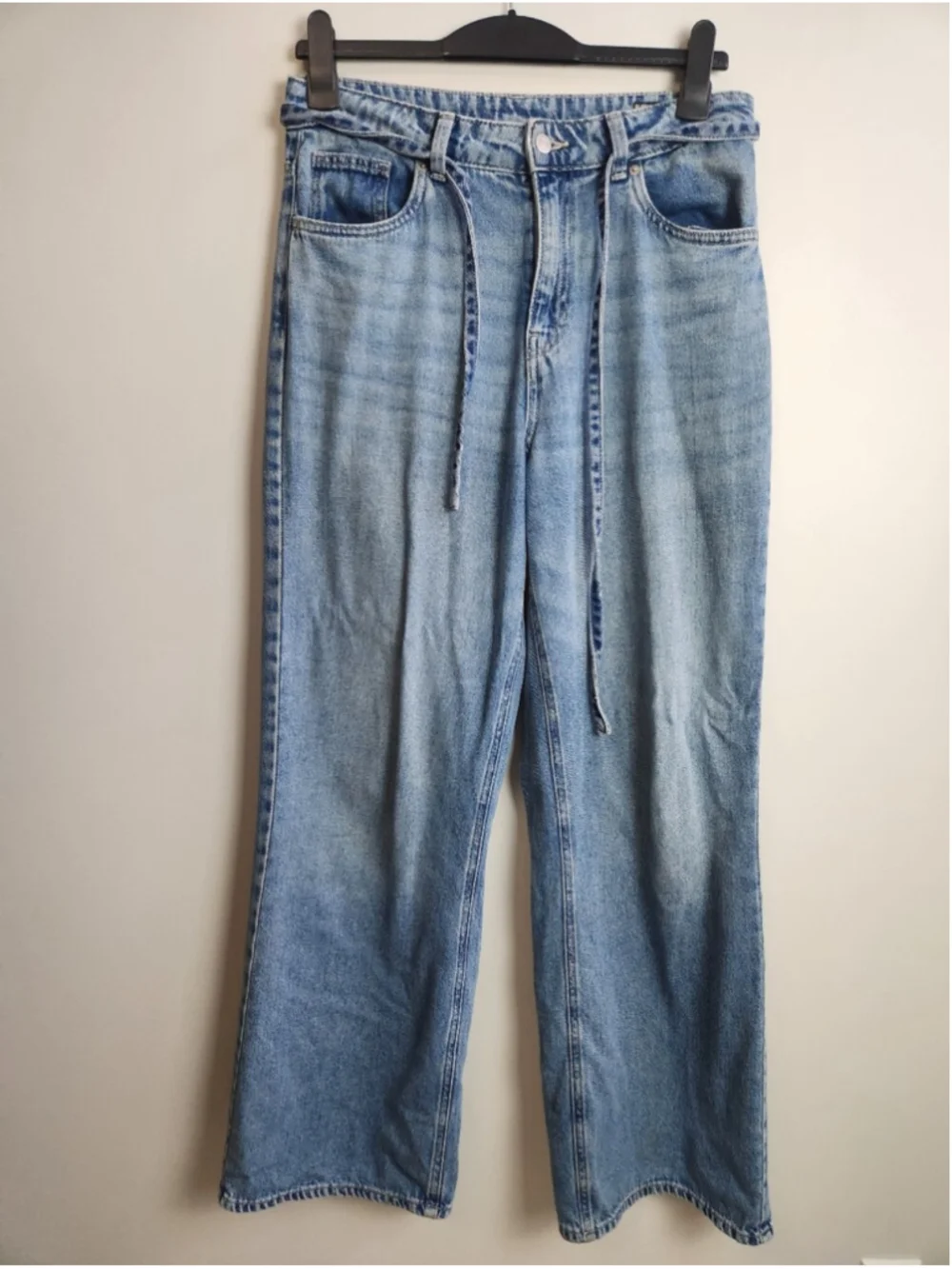 Buffalo Alecia Wide Leg High Rise Jeans Denim Sz W31 Baggy Oversized Comfortable